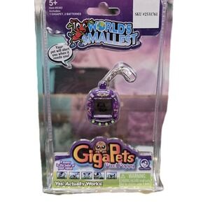 World's Smallest GigaPets Virtual Pet Pixel Puppy Giga Pet Electronic Purple